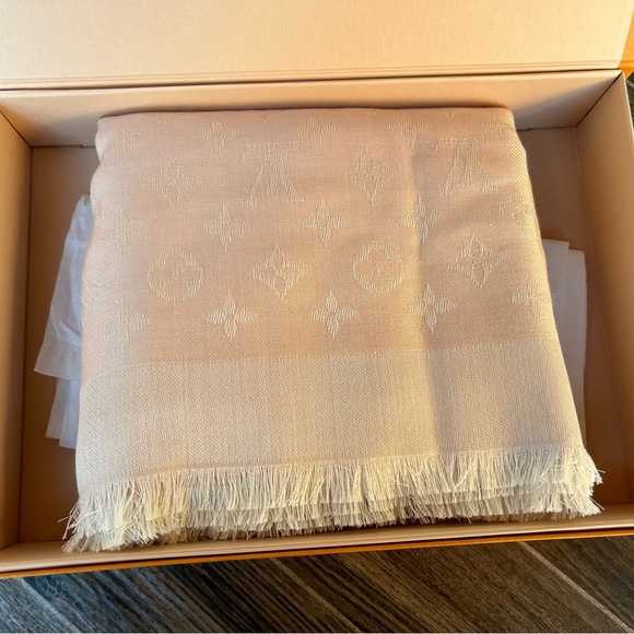 Pink Monogram Scarf/Shawl - Picture 9 of 9